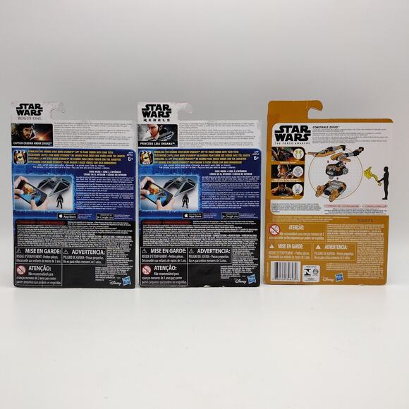 Star Wars Action Figure Lot Cassian Andor Constable Zuvio Princess Leia New - Picture 5 of 5